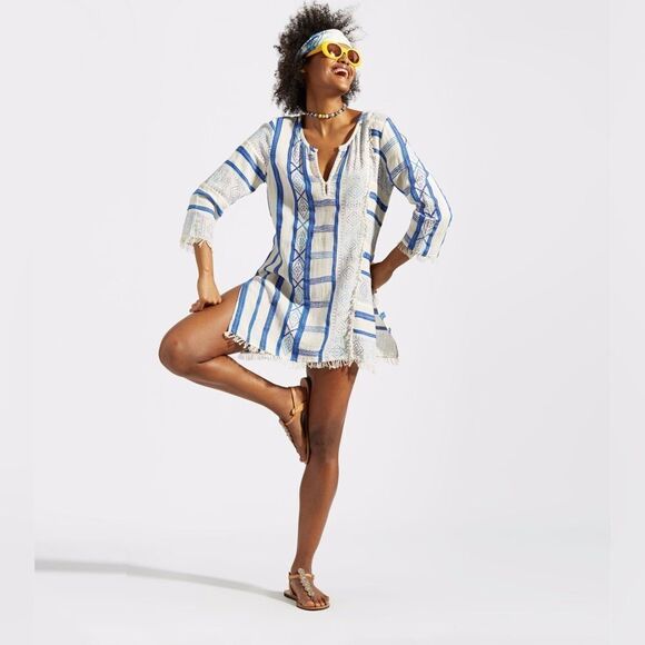 Calypso St Barth tunic style coverup. 100% cotton gorgeous size XS. - Picture 1 of 7
